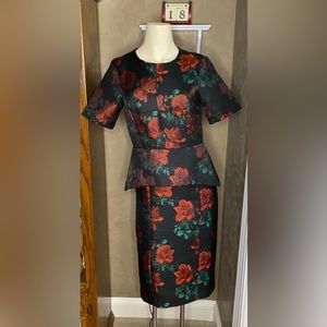 COPY - NWT Asos women's rose print dress, size 4 short Sleeve